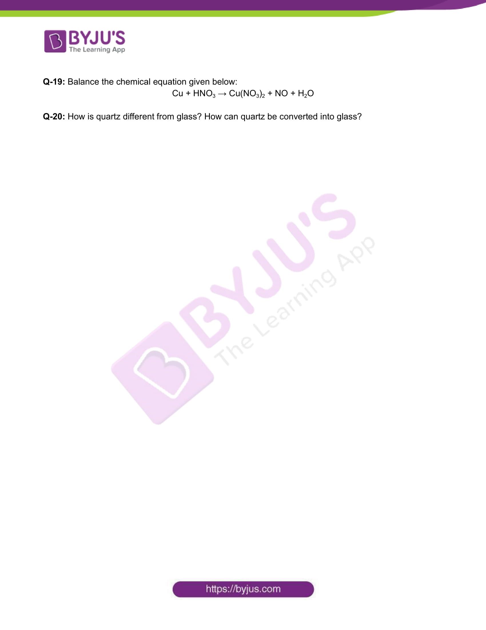 Chemistry Worksheets Class 12 on Chapter 1 Solid State with Answers - Set 2