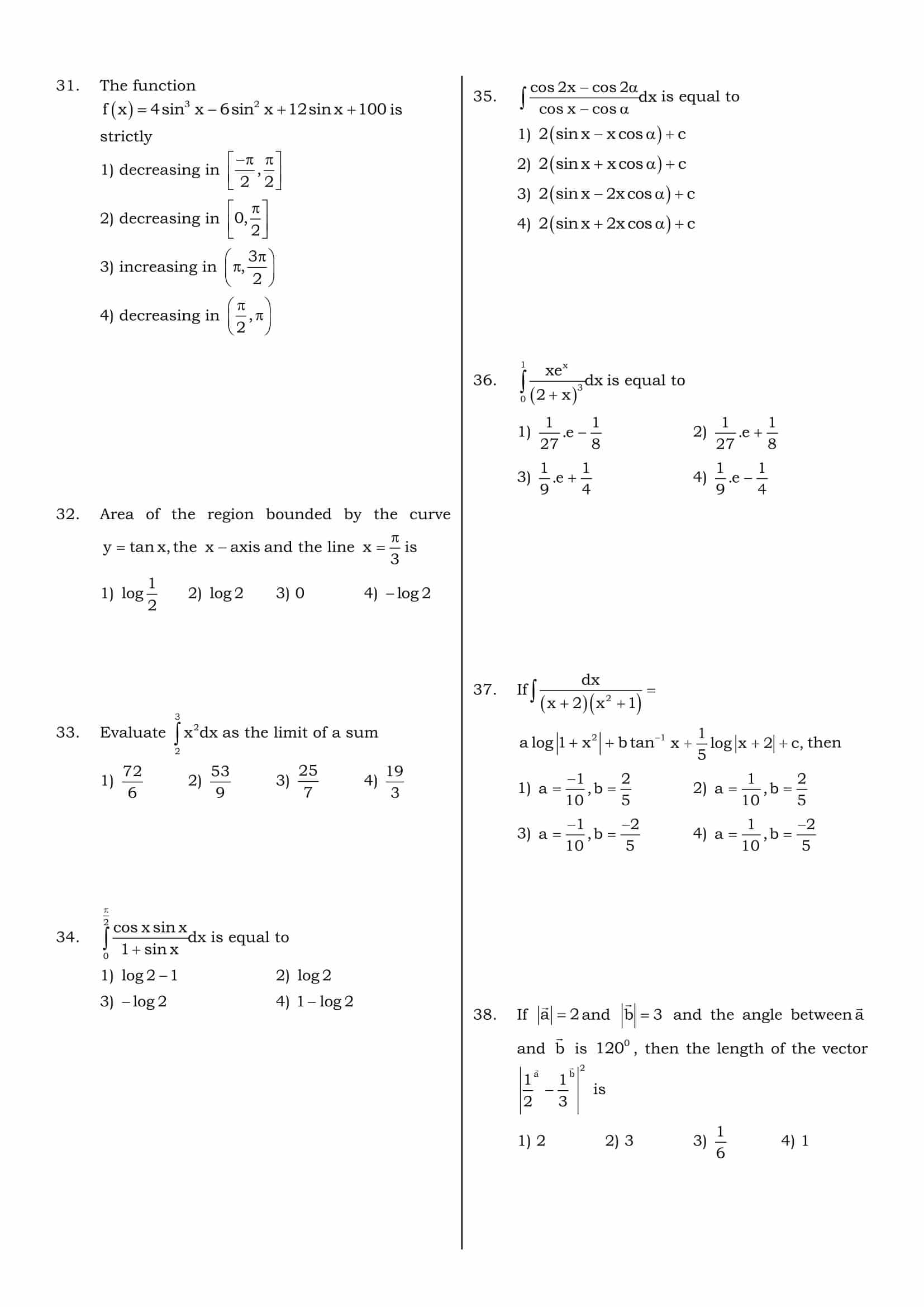 kcet maths 5