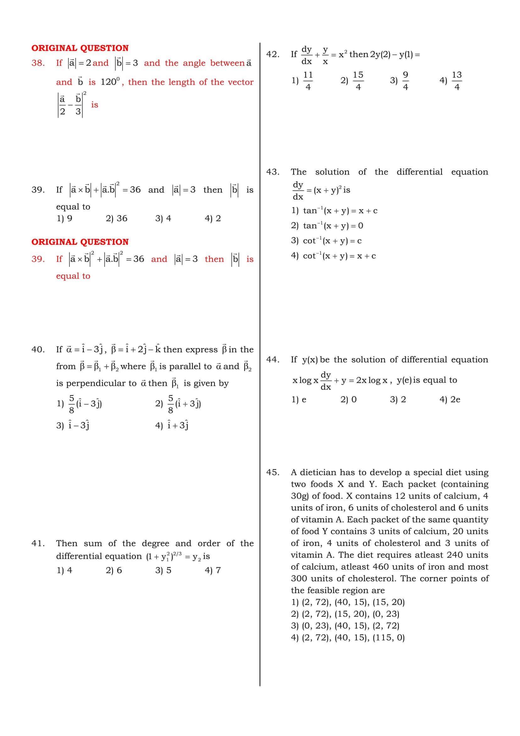 kcet maths 6