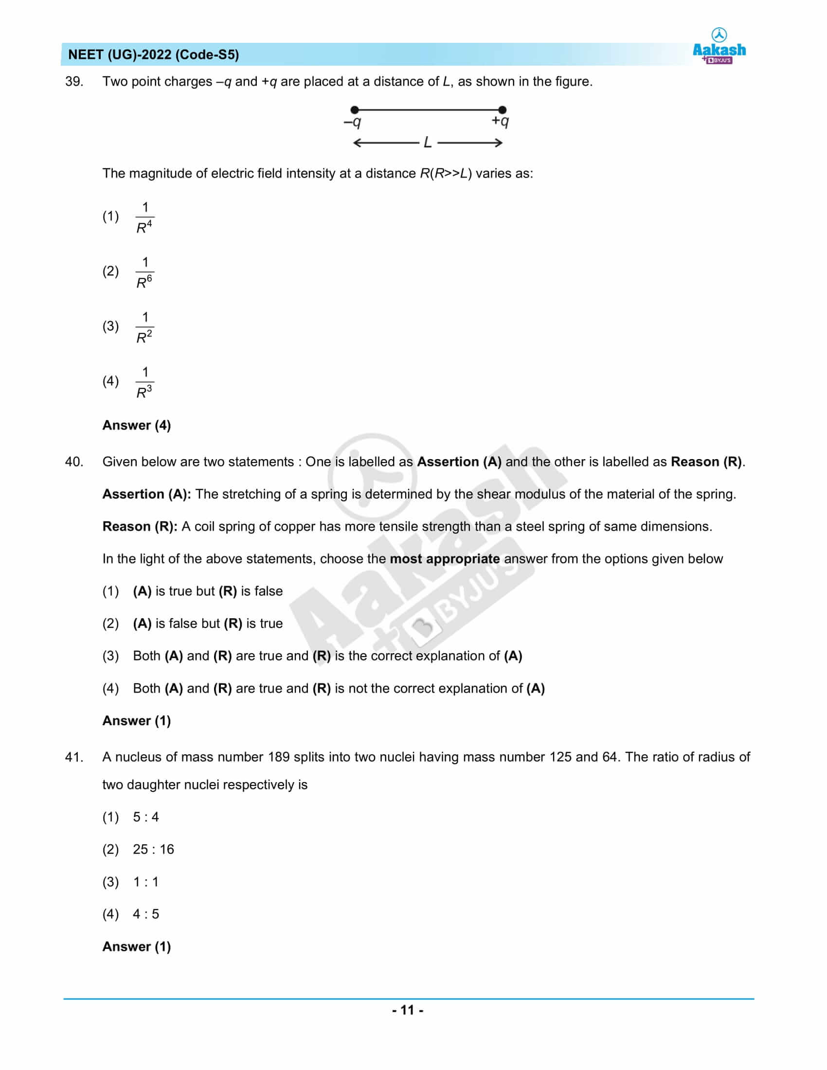 ques ans neet 2022 code S5 1 11