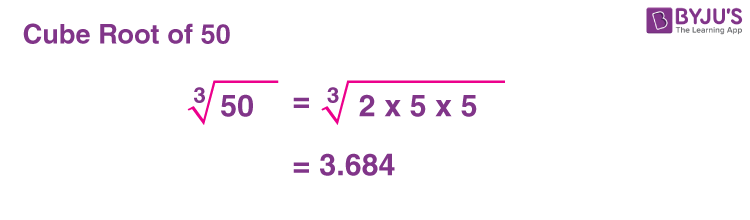Cube Root Of 50 How To Find The Cube Root Of 50 