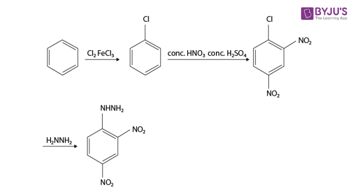 2,4 DNP Test (2,4Dinitrophenylhydrazine)[C6H3(NO2)2NHNH2] Brady’s
