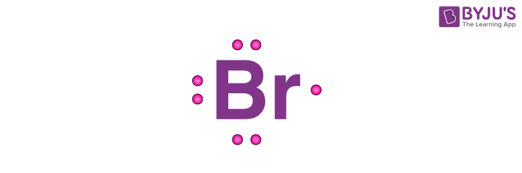 electron dot structure for bromine