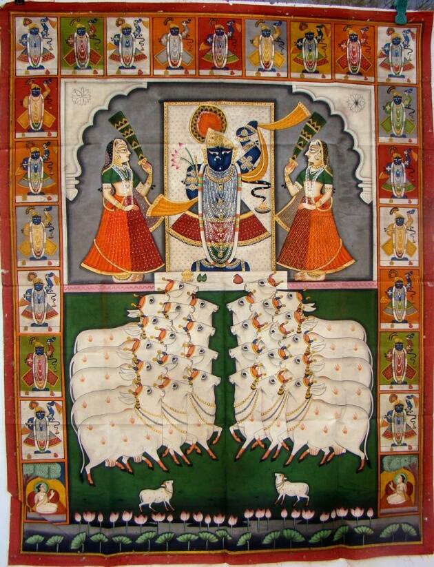 What are Pichwai Paintings? Pichwai Art of Rajasthan [UPSC Art & Culture]