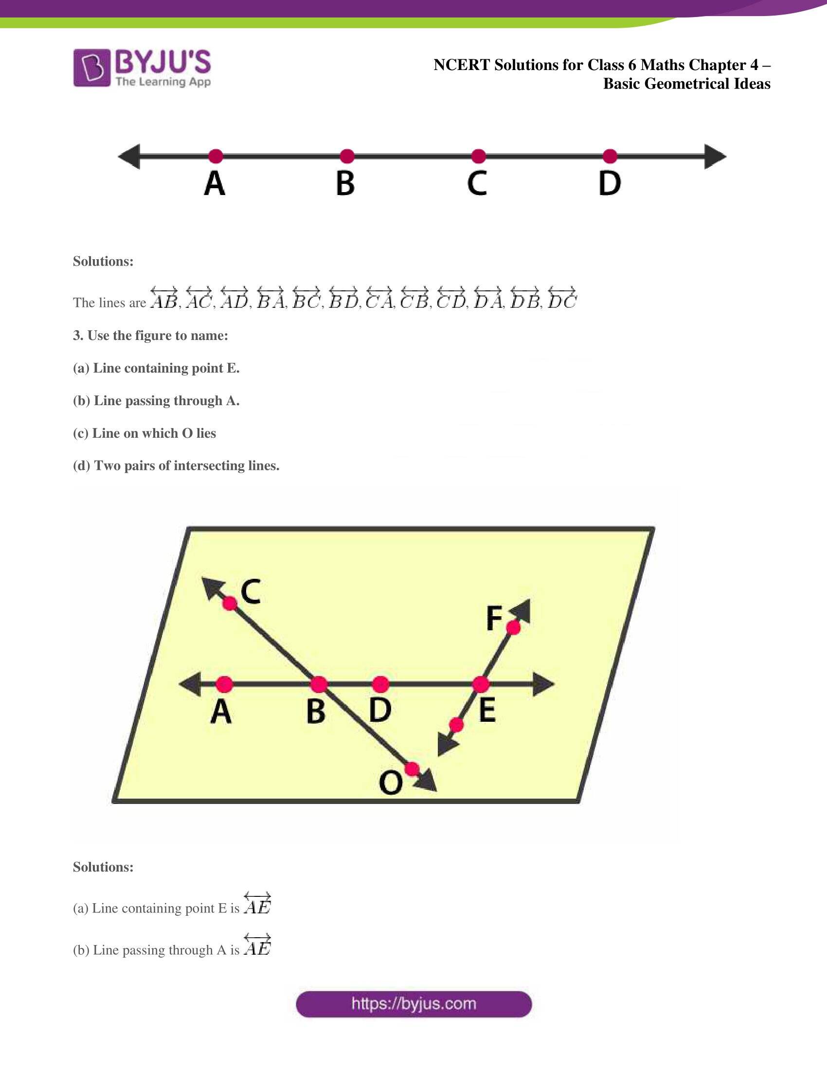 NCERT Solutions For Class 6 Maths Exercise 4 1 Chapter 4 Basic 