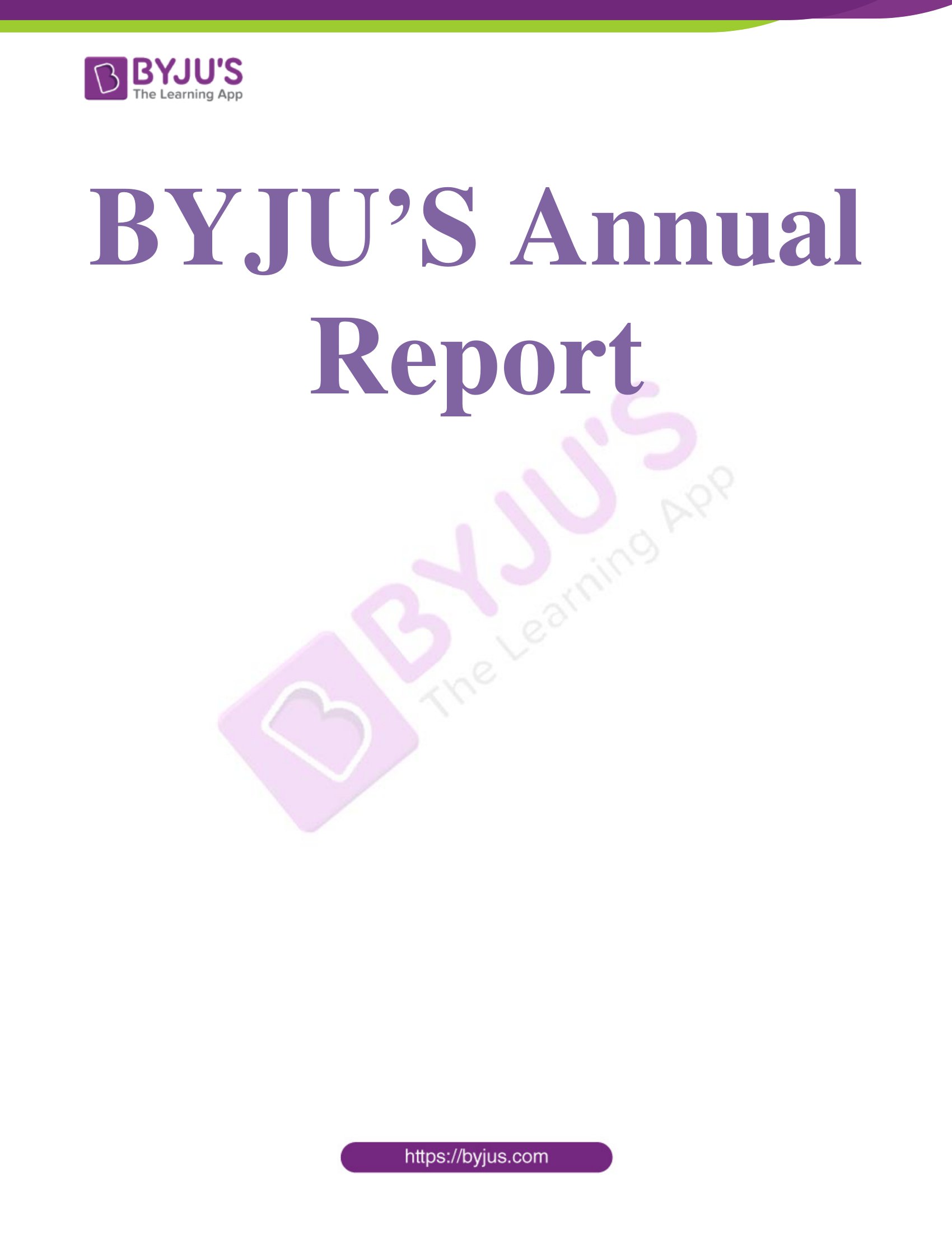 annual report 1