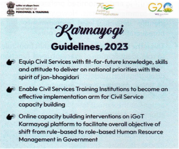 Karmayogi Guidelines, 2023