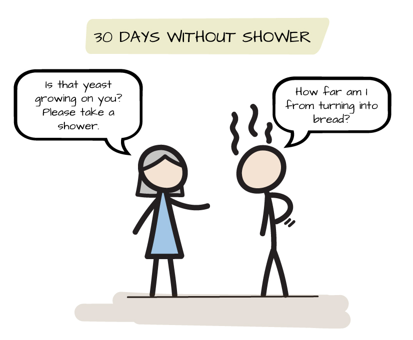 What If 004 What if you don’t take a bath for a year?