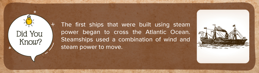 Origin of steam ships