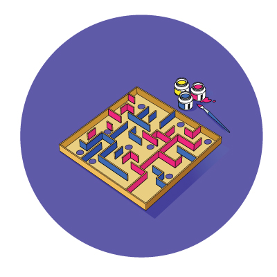 Step-by-step explaination of DIY marble maze