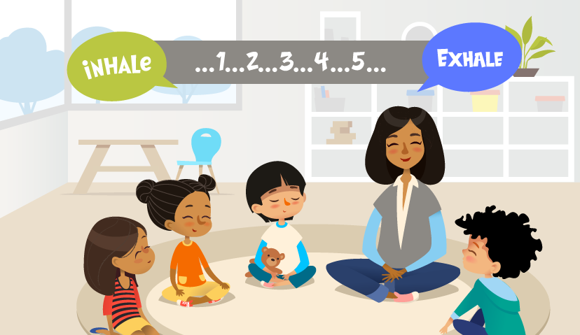 Yoga Day 2021 - breathing exercise for kids