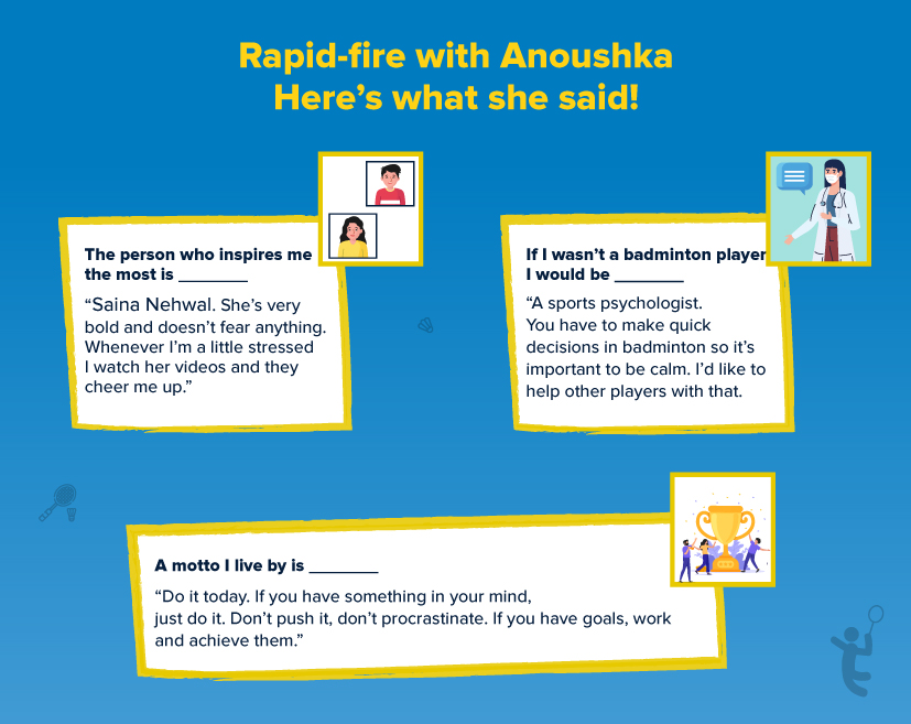 Here's what Anoushka said in her rapid-fire round!