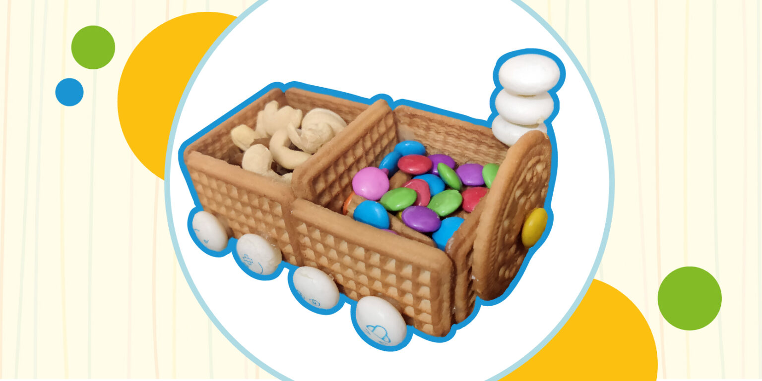 Make your own biscuit train! Kids DIY!