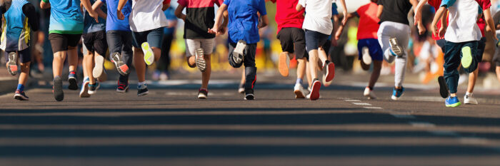 Kids running. running as meditation