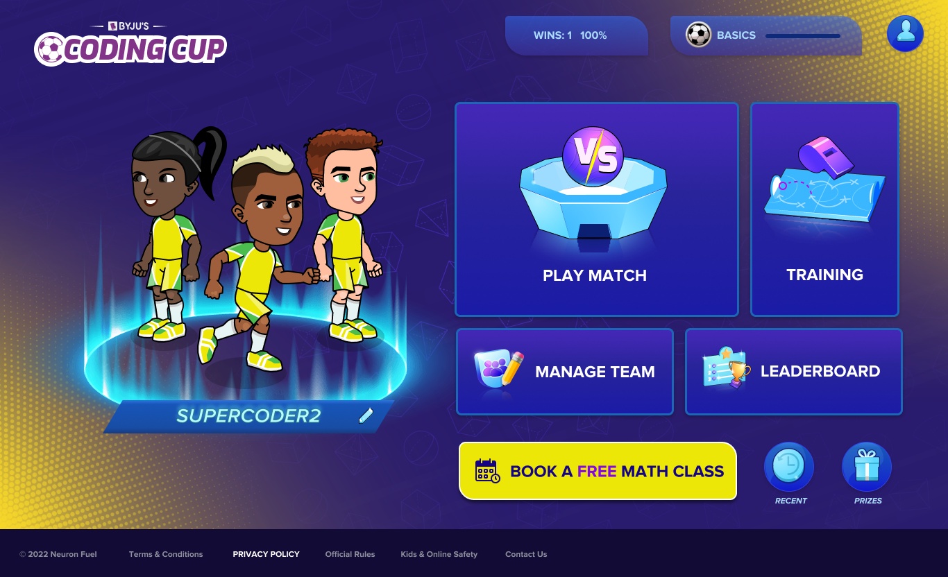 BYJU'S Math Cup Home Page