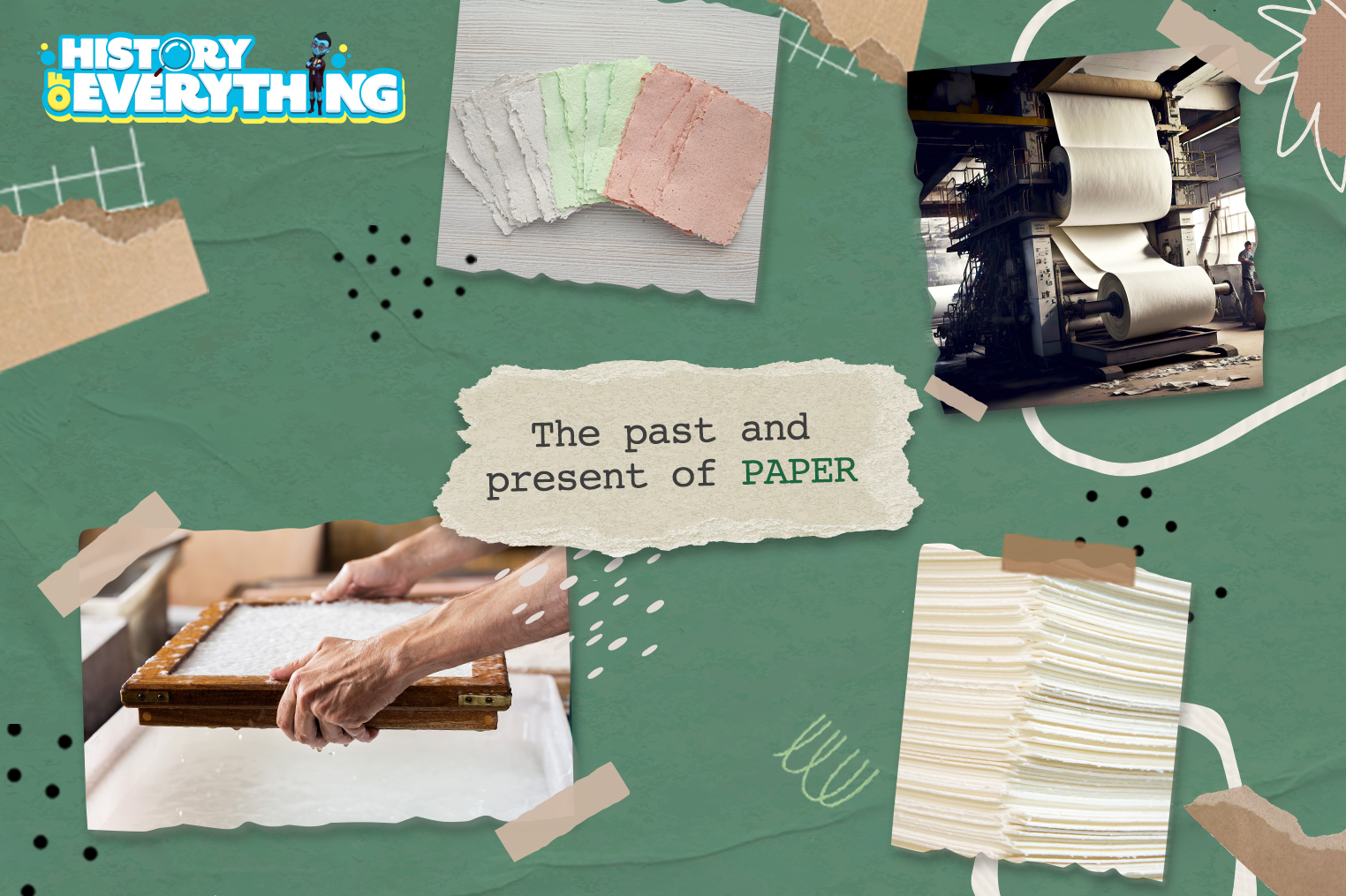 Simplified History of Paper for Children