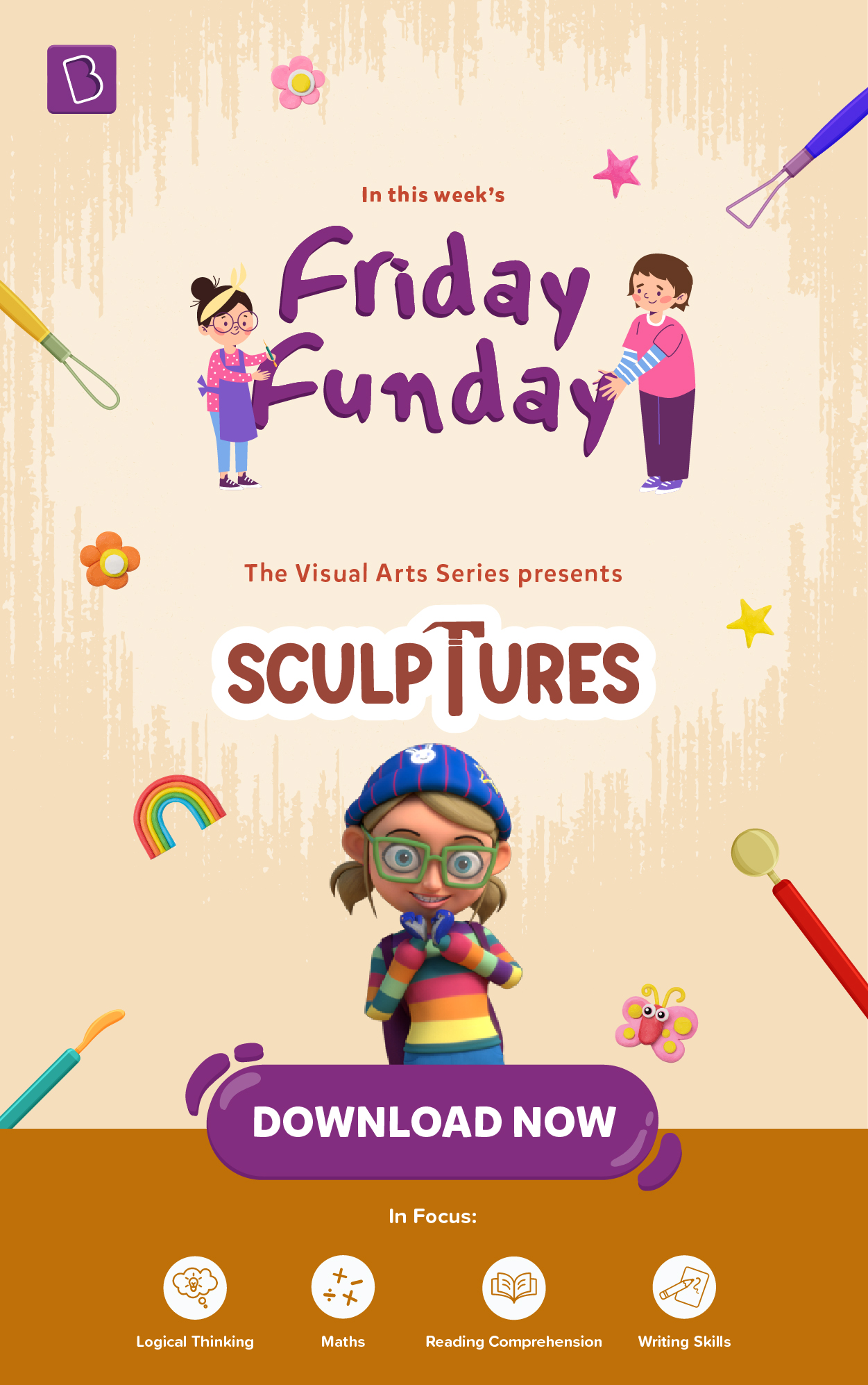 Image describing sculpture art through fun activities