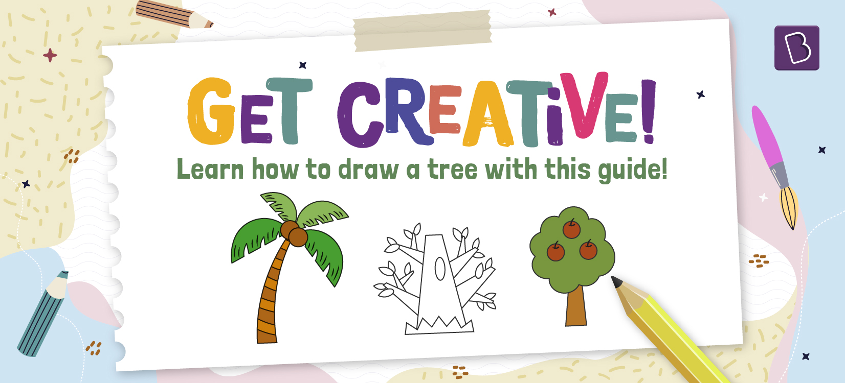 25 Beautiful Tree Drawing examples from around the world