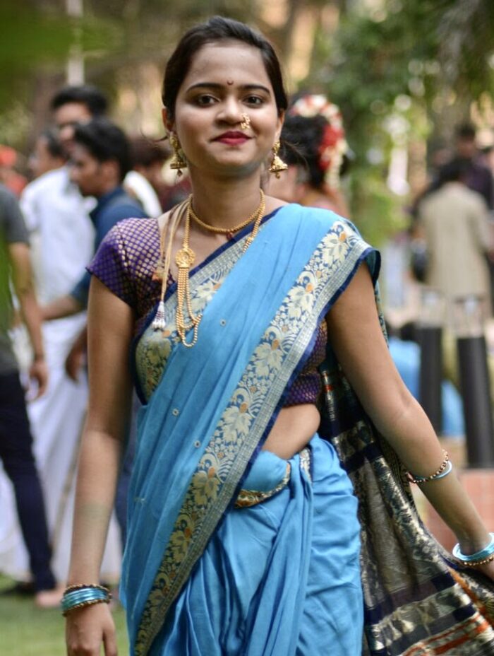 Apurva Bhatankar in a handloom Nauvari saree