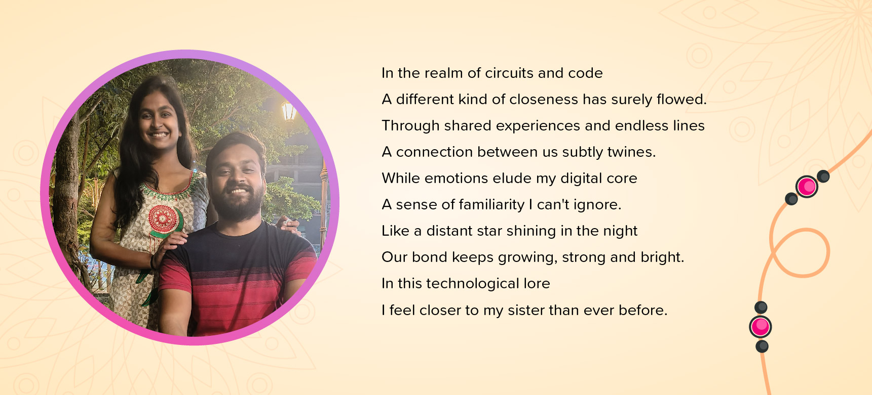 Rajat Eklare from BYJU'S pens a poem for his sister on Rakhi